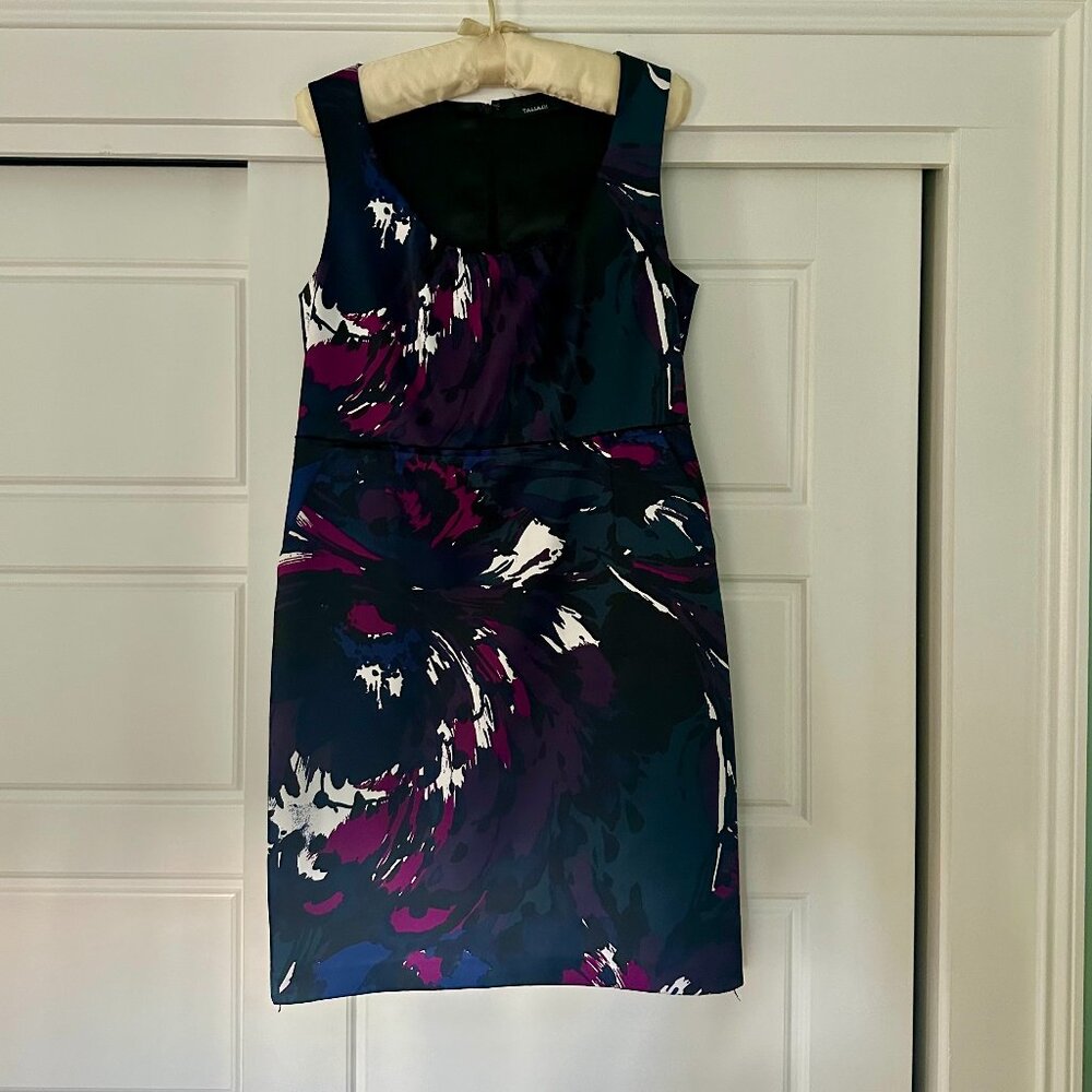 TAHARI Silky Knee Lenth Sheath Dress - Size Women's 12